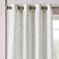 Martha Stewart Harmony Grommet Top Sheer Single Curtain Panel