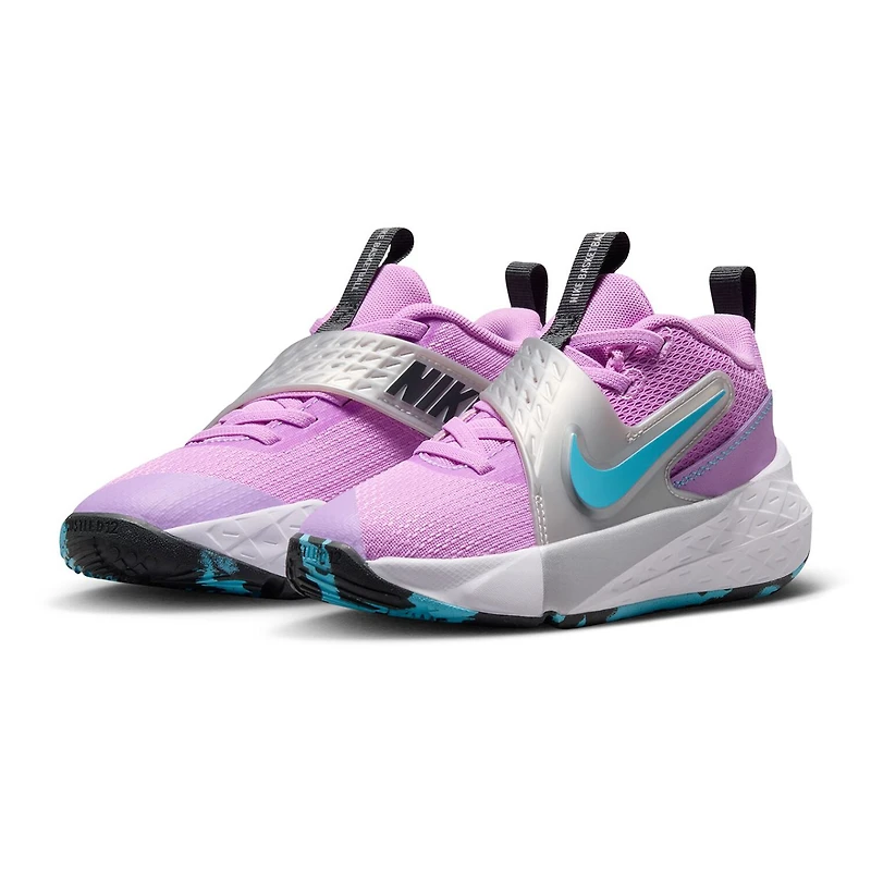 Nike Team Hustle D 12 Little Kid Girls Basketball Shoes
