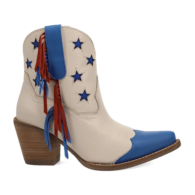 Dingo Womens Liberty Block Heel Cowboy Boots