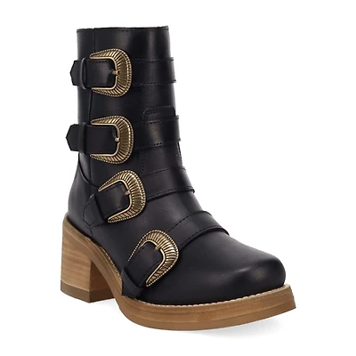 Dingo Womens Topanga Block Heel Cowboy Boots
