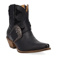 Dingo Womens Saddle Up Stacked Heel Cowboy Boots