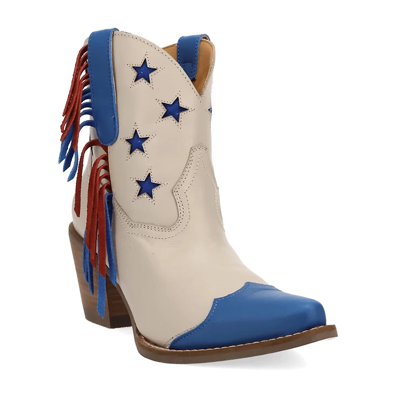 Dingo Womens Liberty Block Heel Cowboy Boots