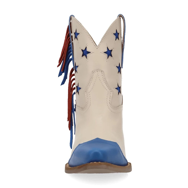 Dingo Womens Liberty Block Heel Cowboy Boots