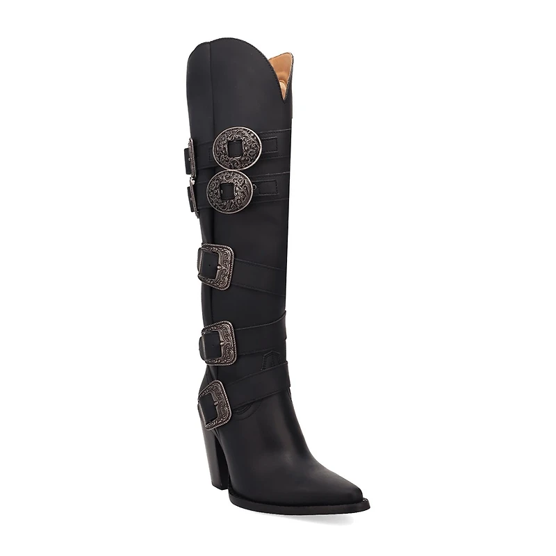 Dingo Womens Spurwest Block Heel Cowboy Boots