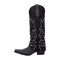 Dingo Womens Blue Jean Baby Block Heel Cowboy Boots