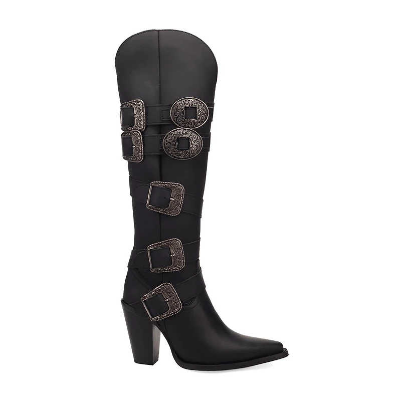 Dingo Womens Spurwest Block Heel Cowboy Boots