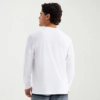 Burnside Mens Crew Neck Long Sleeve Quick Dry T-Shirt