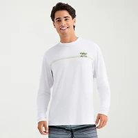 Burnside Mens Crew Neck Long Sleeve Quick Dry T-Shirt