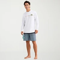 Burnside Mens Crew Neck Long Sleeve Quick Dry T-Shirt