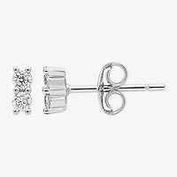 1/6 CT. T.W. Lab Grown White Diamond Sterling Silver 5.1mm Stud Earrings