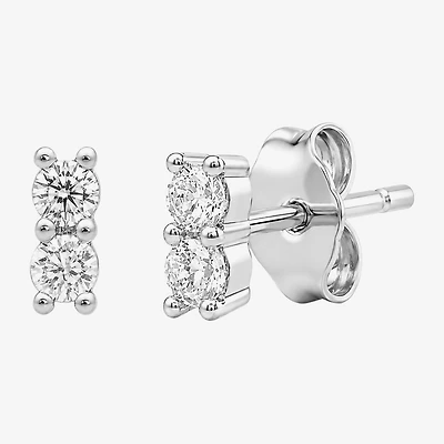 1/6 CT. T.W. Lab Grown White Diamond Sterling Silver 5.1mm Stud Earrings