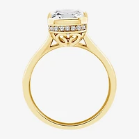 (F / Vs2) Womens 3 1/2 CT. T.W Lab Grown White Diamond 14K Gold Engagement Ring