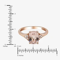 LIMITED QUANTITIES! Womens 1/10 CT. T.W. Genuine Pink Morganite 14K Rose Gold Cocktail Ring