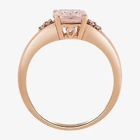 LIMITED QUANTITIES! Womens 1/10 CT. T.W. Genuine Pink Morganite 14K Rose Gold Cocktail Ring