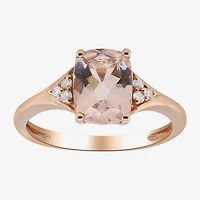 LIMITED QUANTITIES! Womens 1/10 CT. T.W. Genuine Pink Morganite 14K Rose Gold Cocktail Ring