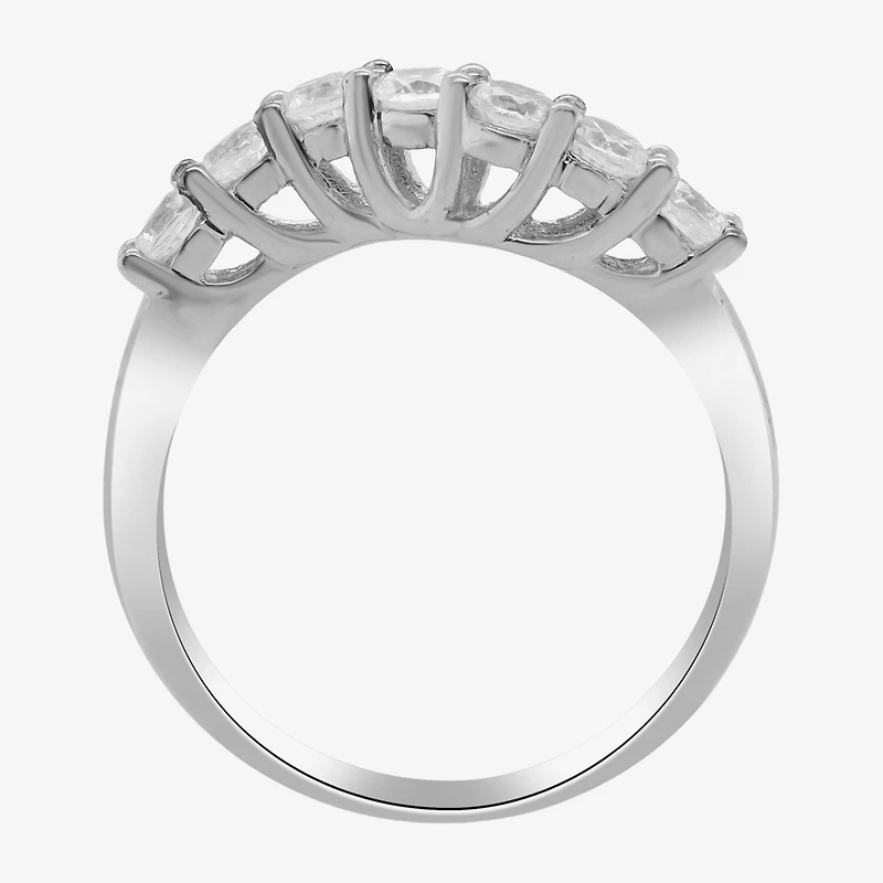 LIMITED QUANTITIES Genuine White Zircon Sterling Silver Wave Ring