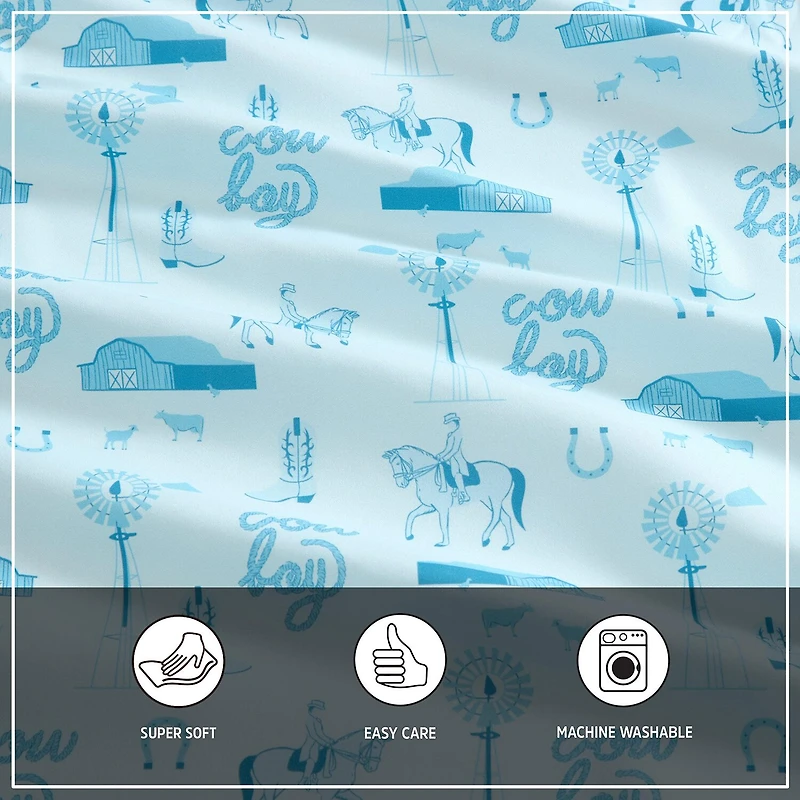 Wrangler Horse Farm Sheet Set