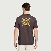 IZOD Saltwater Soft Wash Mens Crew Neck Short Sleeve Classic Fit Graphic T-Shirt