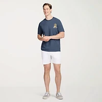 IZOD Saltwater Soft Wash Mens Crew Neck Short Sleeve Classic Fit Graphic T-Shirt