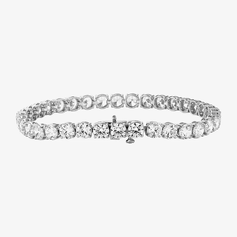 F / Si2) Womens Ct. T.W. Lab Grown White Diamond 10K Gold Inch Tennis Bracelet