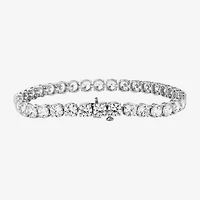 F / Si2) Womens Ct. T.W. Lab Grown White Diamond 10K Gold Inch Tennis Bracelet