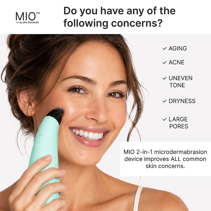 Spa Sciences Mio Microdermabrasion And Pore Extraction Skin Resurfacing System