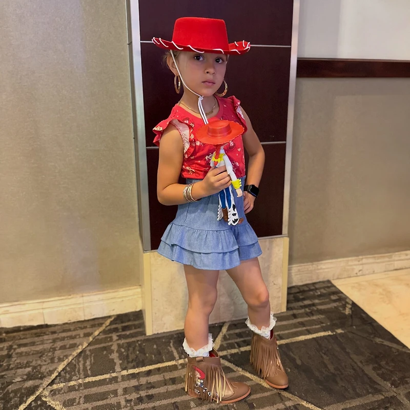 Ground Up Little & Big Kid Girls Toy Story Jessie Flat Heel Cowboy Boots
