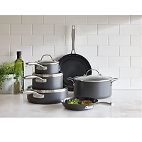 Cooks Hard Anodized Titanium Ceramic 10-pc. Cookware Set