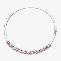 LIMITED QUANTITIES  Genuine Pink Tourmaline Sterling Silver Bangle
