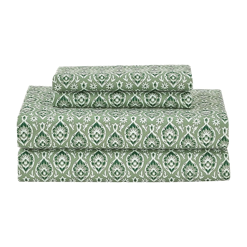 Lanwood Home Printed Reversible 7-pc. Easy Care Comforter Set