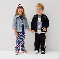 Okie Dokie Toddler & Little Boys Round Neck Short Sleeve Relaxed Fit Graphic T-Shirt