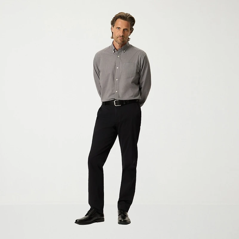 Dockers Stain Defender Mens Long Sleeve Regular Fit Button-Down Shirt