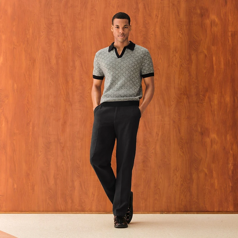 J. Ferrar Textured Mens Straight Fit Flat Front Pant