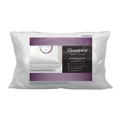 Beautyrest Cooling Quilted Down Alternative Firm Density Bed Pillow