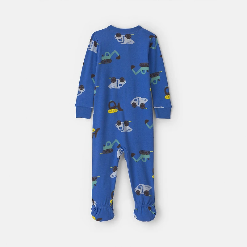 Carter's Baby Boys Footed Crew Neck Long Sleeve One Piece Pajama
