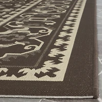 Safavieh Courtyard Collection Ilija Oriental Indoor/Outdoor Runner Rug