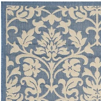 Safavieh Courtyard Collection Lyla Floral Indoor/Outdoor Square Area Rug