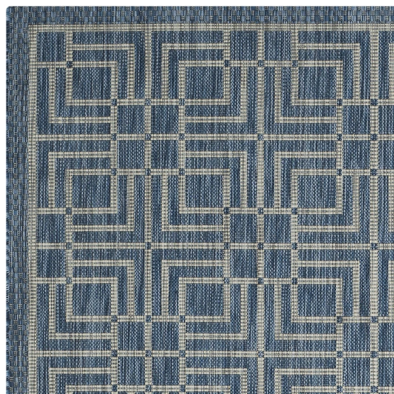 Safavieh Courtyard Collection Adelaide Geometric Indoor/Outdoor Square Area Rug