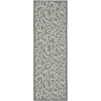 Safavieh Courtyard Collection Horatio Floral Indoor/Outdoor Runner Rug