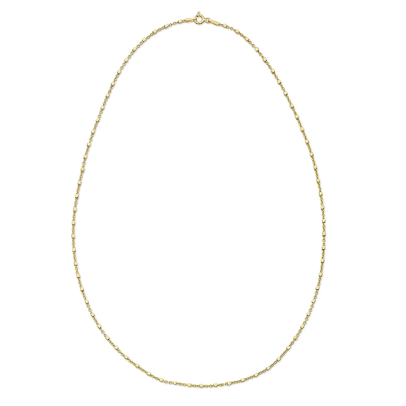 Made in Italy Womens 24K Gold Over Silver Sterling Silver 20 Inch Rope Chain Necklace