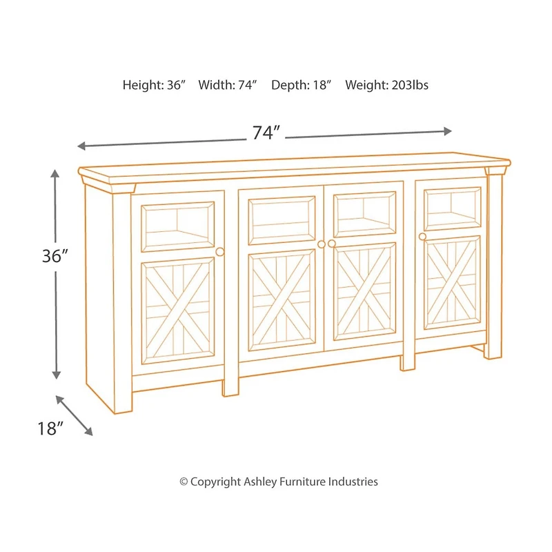 Signature Design by Ashley® Roanoke TV Stand