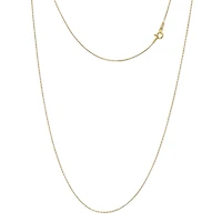 Made in Italy Womens 24K Gold Over Silver Sterling Silver Inch Link Chain Necklace