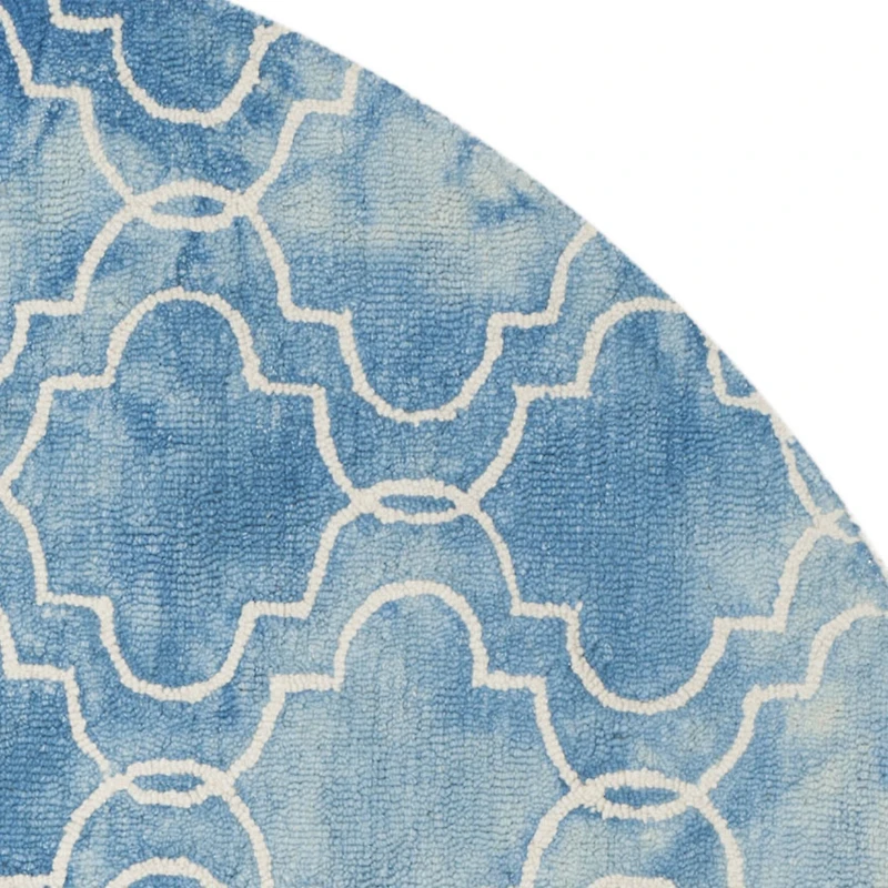 Safavieh Dip Dye Collection Serafim Geometric Round Area Rug