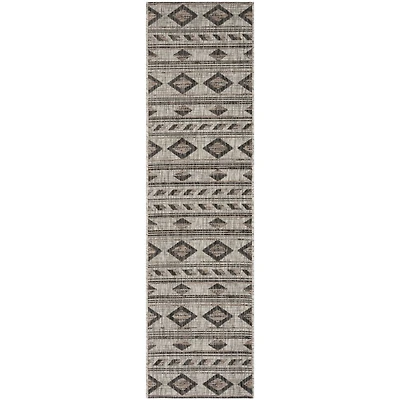 Safavieh Courtyard Collection Luana Geometric Indoor/Outdoor Runner Rug