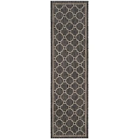 Safavieh Courtyard Collection Ian Geometric Indoor/Outdoor Runner Rug