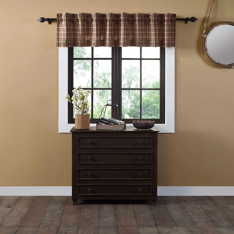 Crosswoods Rod Pocket Tailored Valance