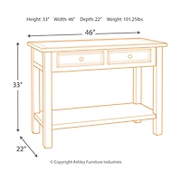 Signature Design by Ashley® Roanoke 2-Drawer Console Table