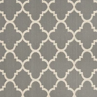 Safavieh Courtyard Collection Crispian Geometric Indoor/Outdoor Square Area Rug