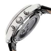 Heritor Automatic Winston Mens Automatic Black Leather Strap Watch Herhr5202