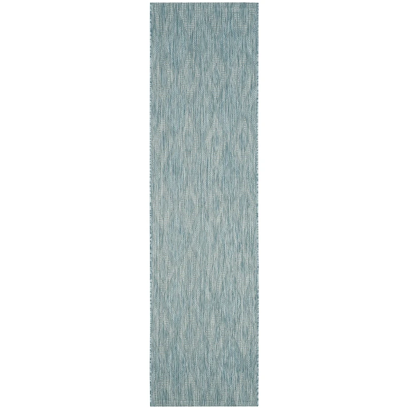 Safavieh Courtyard Collection Elisa Geometric Indoor/Outdoor Runner Rug